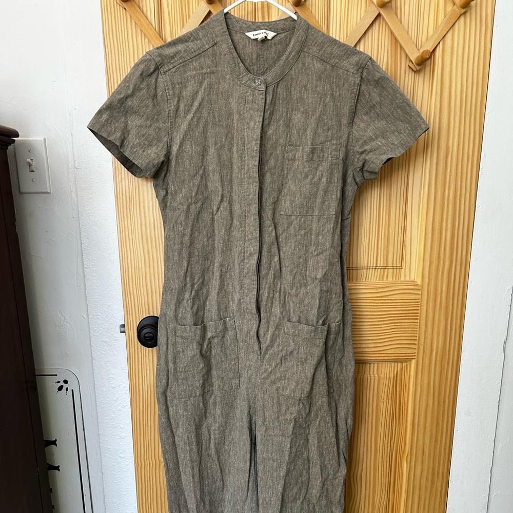 Bridge & Burn cotton/linen Tan Jumpsuit for Women